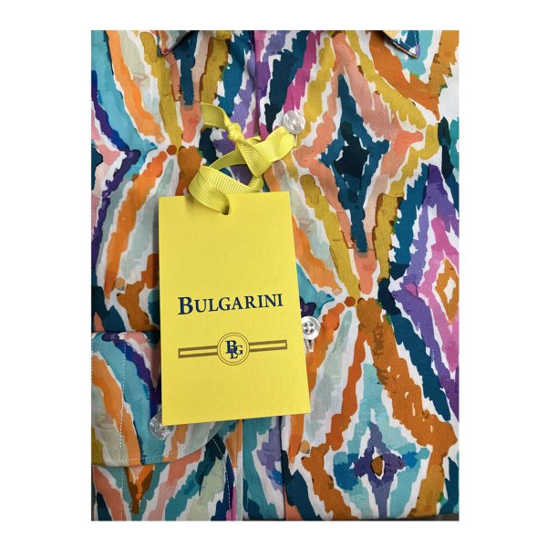 Bulgarini - Camicia in cotone multicolore Slim Ban New 24 - immagine 3