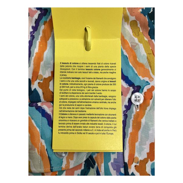 Bulgarini - Camicia in cotone multicolore Slim Ban New 24 - immagine 4