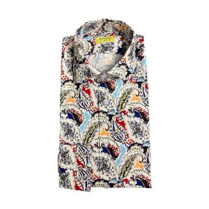 Bulgarini - Camicia in cotone multicolore Slim Ban New 24 Col. 11