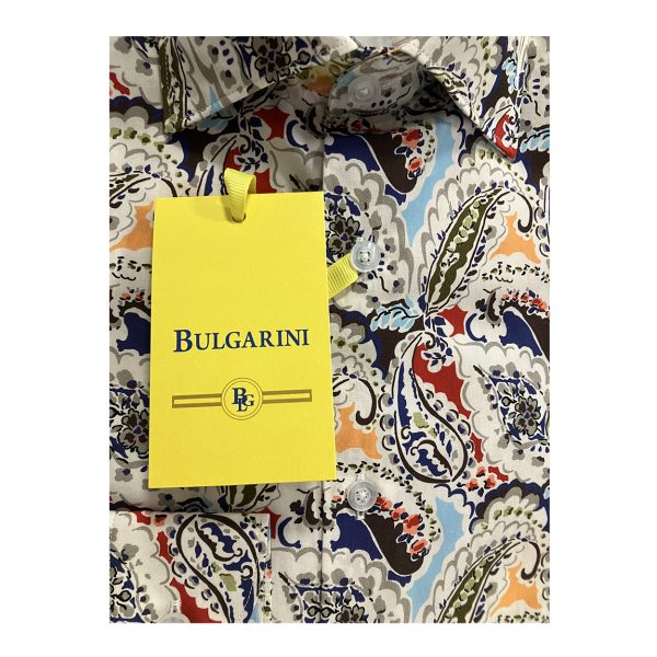 Bulgarini - Camicia in cotone multicolore Slim Ban New 24 Col. 11 - immagine 3