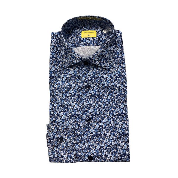 Bulgarini - Camicia in cotone multicolore Slim Ban New 24 Col. 05