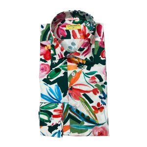 Bulgarini - Camicia in cotone multicolore Slim Ban New 24 Col. 15