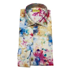 Bulgarini - Camicia in cotone multicolore Slim Ban New 24 Col. 12