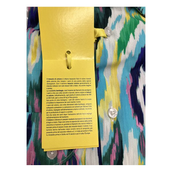 Bulgarini - Camicia in cotone multicolore Slim Ban New 24 Col. 10 - immagine 3