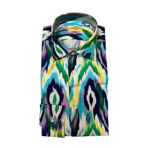Bulgarini - Camicia in cotone multicolore Slim Ban New 24 Col. 10