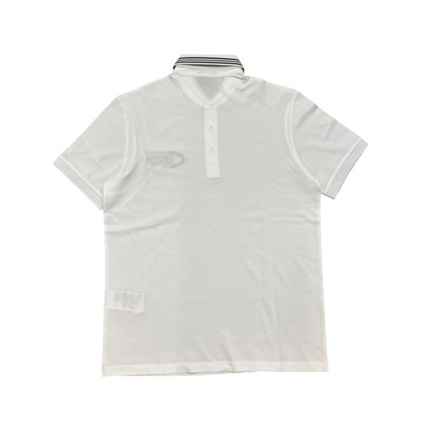 Emporio Armani - S - Polo in cotone bianco ottico 3H1FN1 1JCSZ - immagine 2