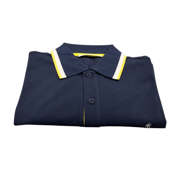 Manuel Ritz - Polo in cotone blu scuro -L-  3632M550 - immagine 3
