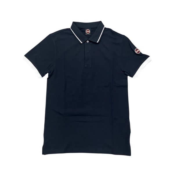 Colmar - Polo monday in piquet stretch blu scuro