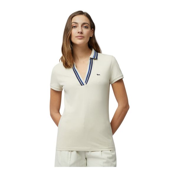 Harmont & Blaine - Polo con dettagli rigati L0NDB3 beige