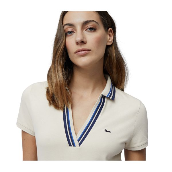 Harmont & Blaine - Polo con dettagli rigati  L0NDB3 beige - immagine 3