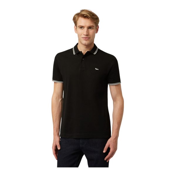 Harmont & Blaine - Polo Essentials in cotone nero Narrow fit LN1010