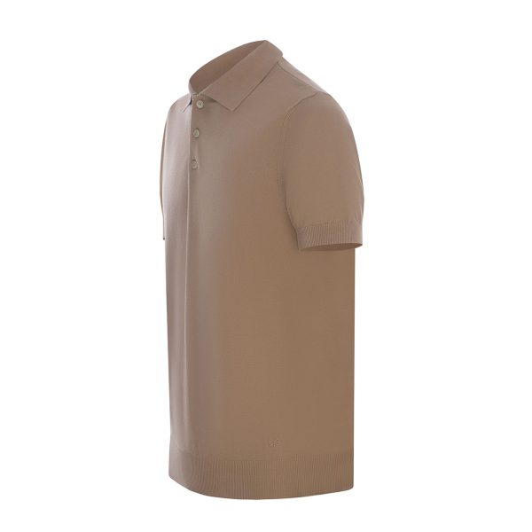 Manuel Ritz - Polo in filo di cotone écru -S- 3632M507 - immagine 2