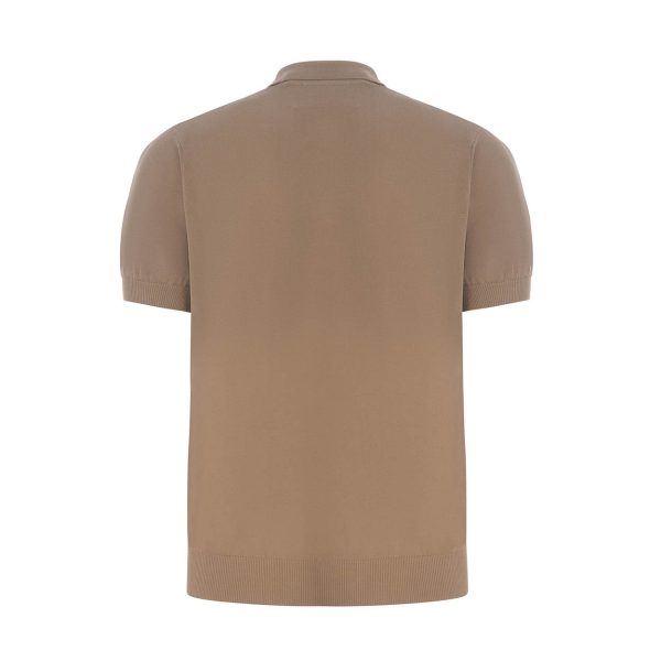 Manuel Ritz - Polo in filo di cotone écru -S- 3632M507 - immagine 3