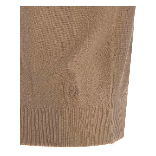 Manuel Ritz - Polo in filo di cotone écru -S- 3632M507 - immagine 4