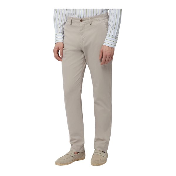 Harmont & Blaine - Pantalone chino narrow fit in cotone elasticizzato beige