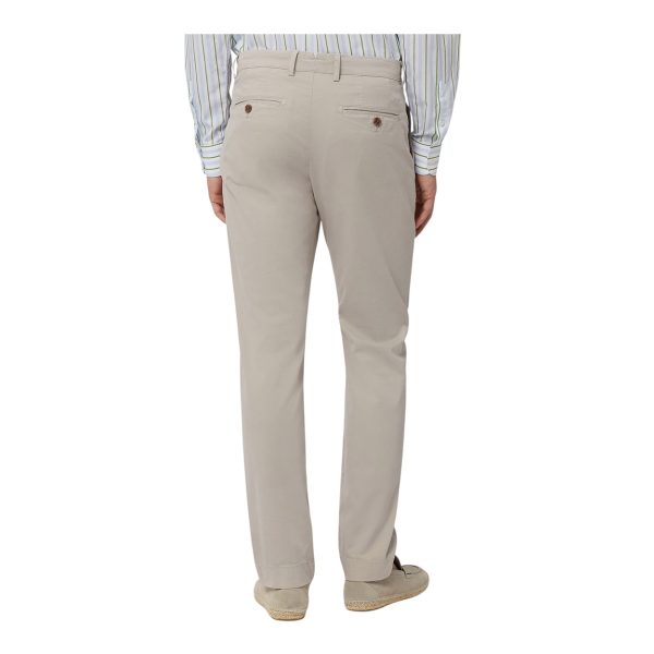Harmont & Blaine - Pantalone chino narrow fit in cotone elasticizzato beige - immagine 2