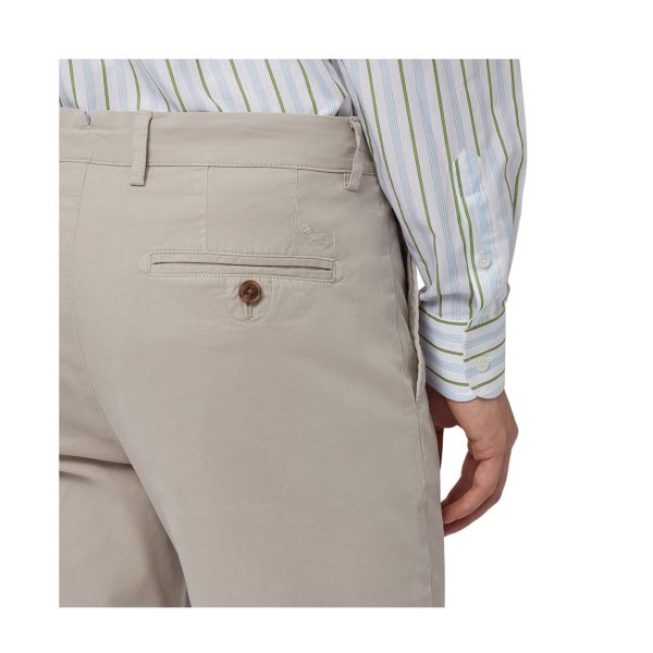 Harmont & Blaine - Pantalone chino narrow fit in cotone elasticizzato beige - immagine 3