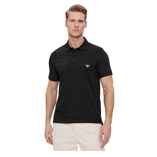 Emporio Armani - L - Polo in cotone nero 4R461 - immagine 2