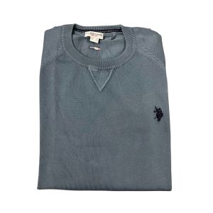 U.S. Polo Assn. - Maglia in filo di cotone grigio LIN 53568 EH3
