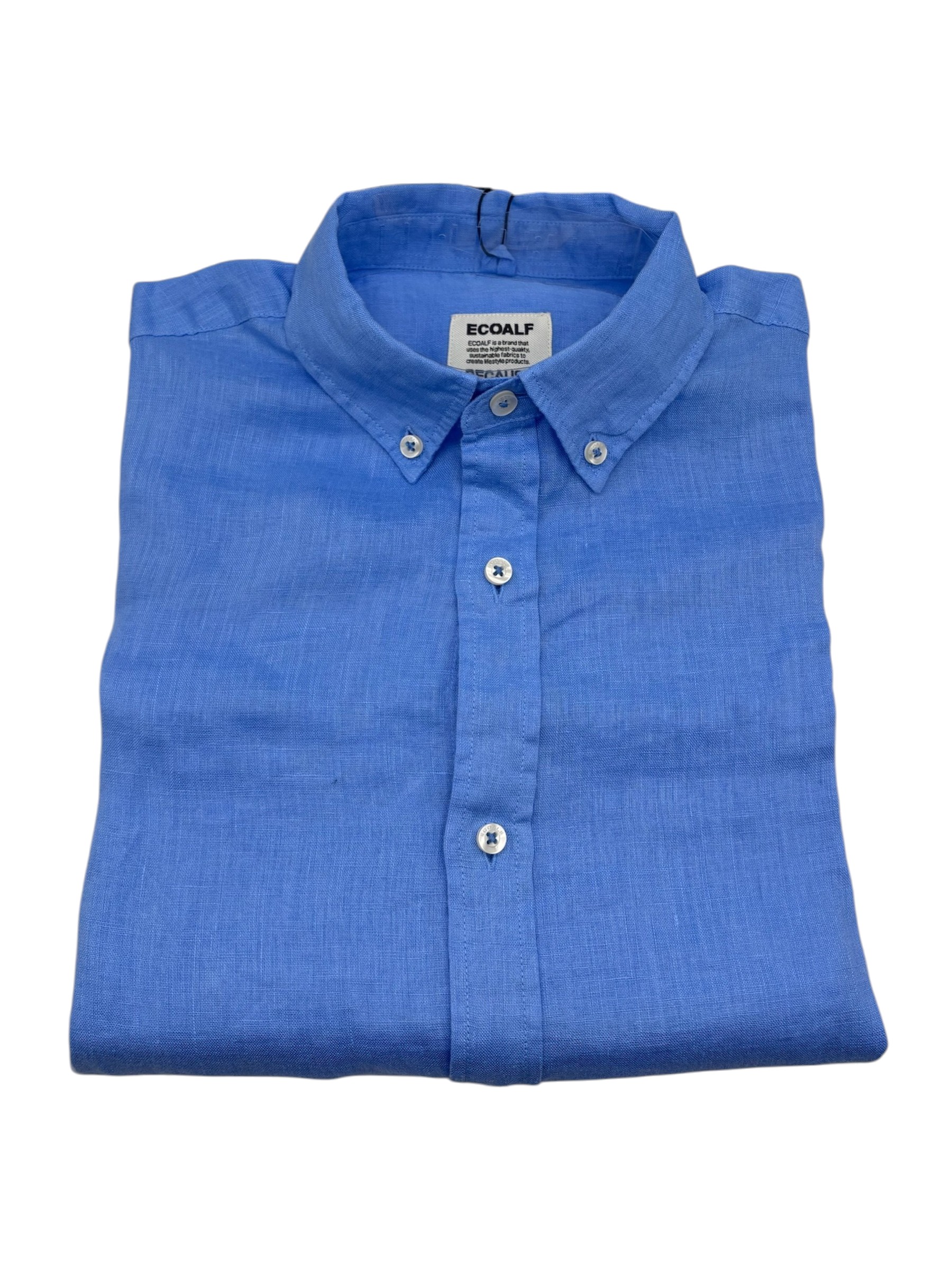 Ecoalf - Camicia in lino french blue modello Malibu - S