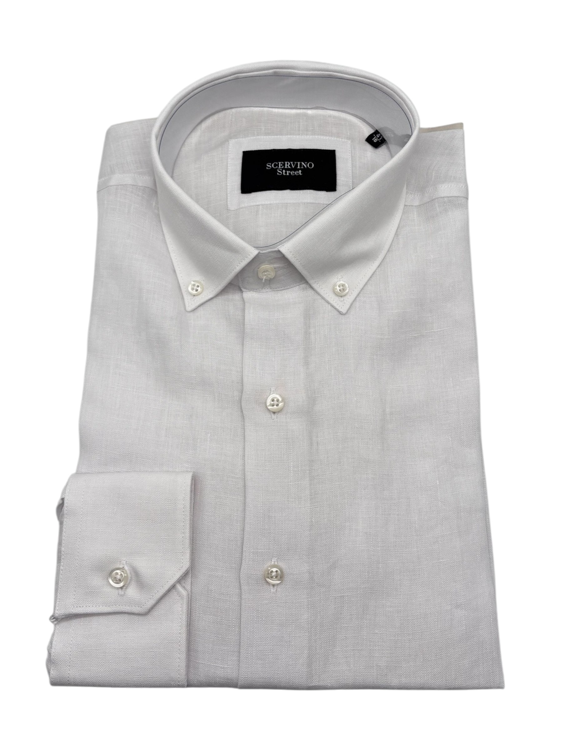 Scervino Street - Camicia in lino bianco ottico