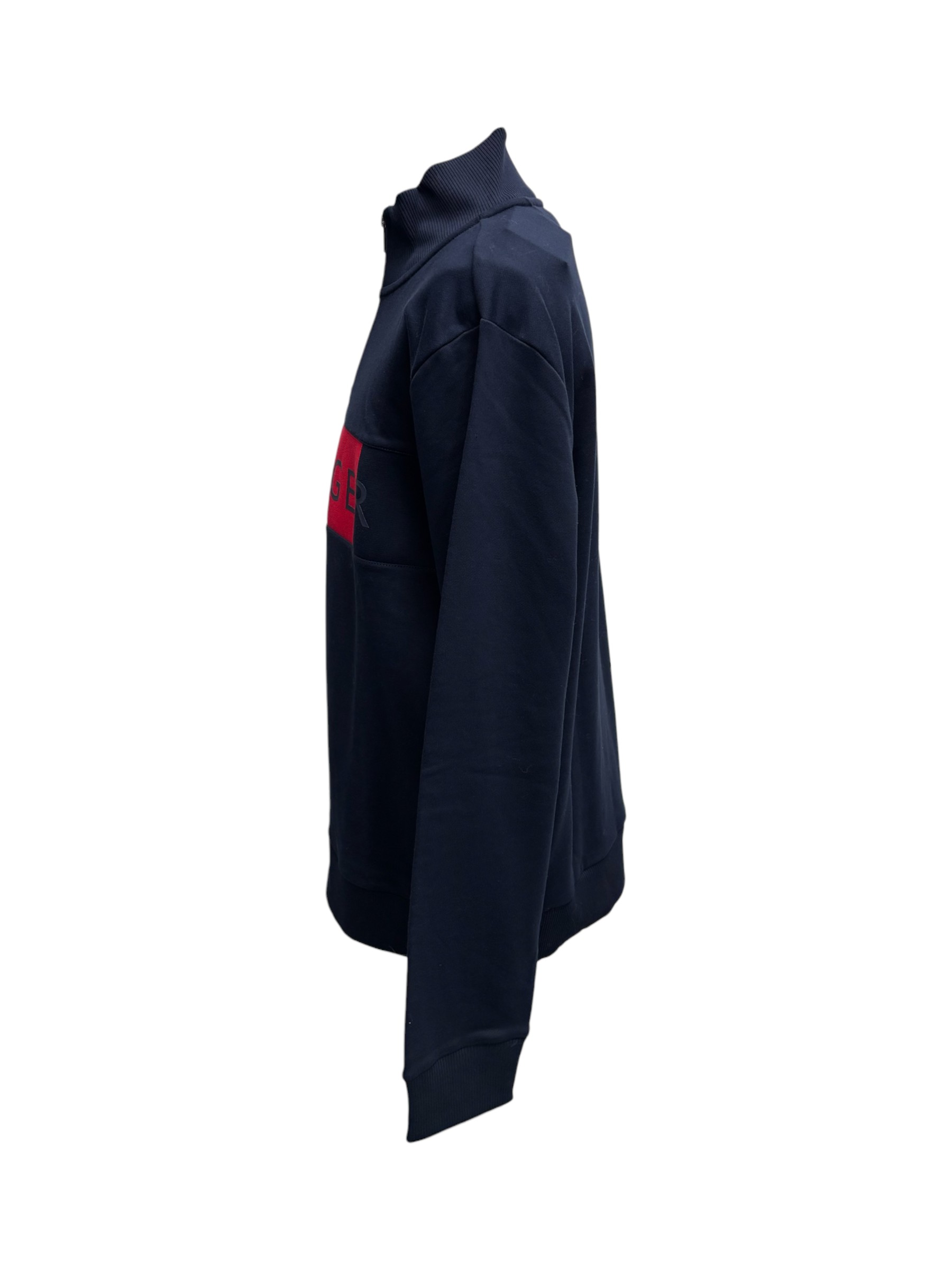 Tommy Hilfiger - Felpa blu mezza zip uomo - XXL - immagine 2