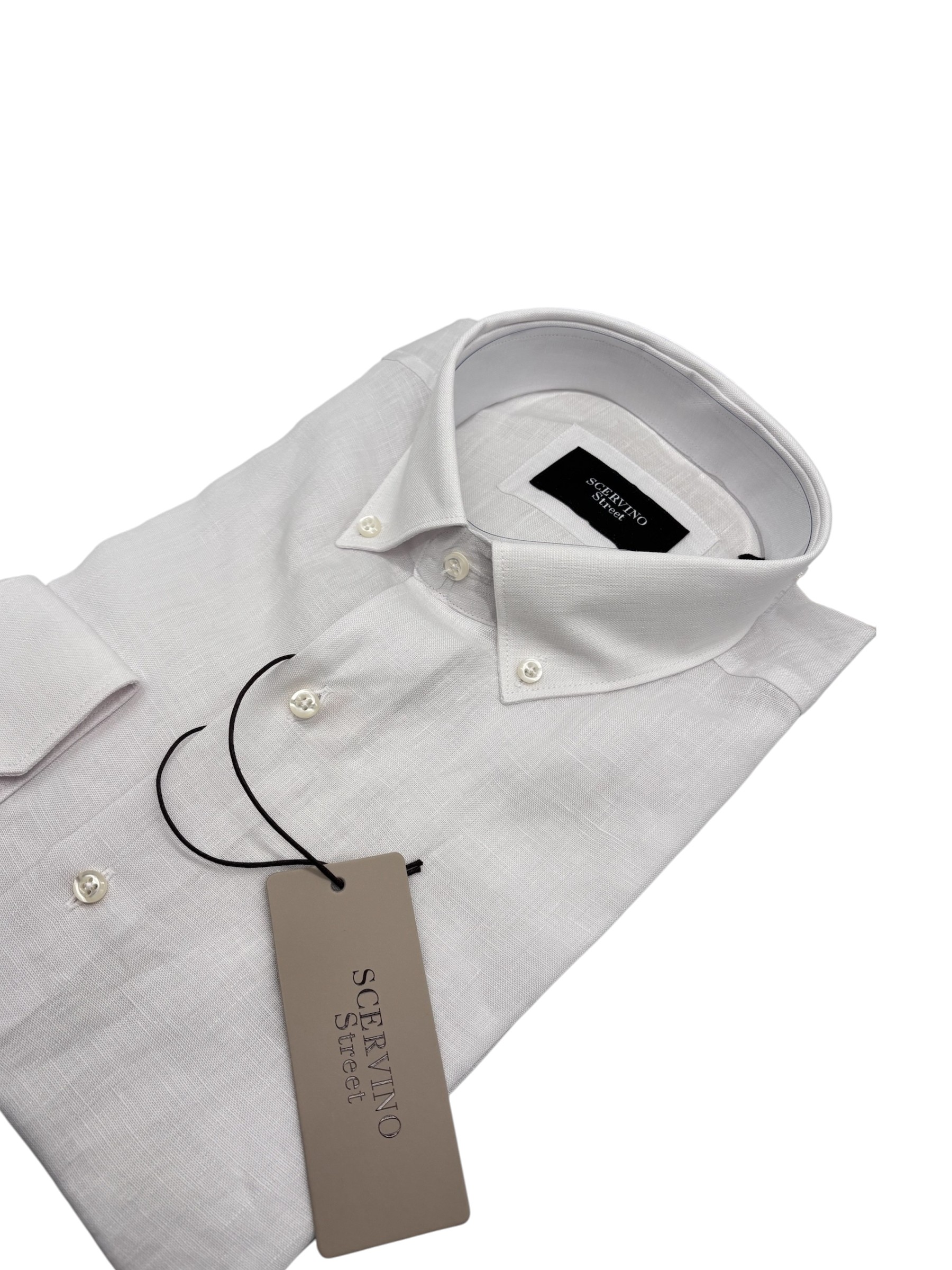Scervino Street - Camicia in lino bianco ottico - immagine 3