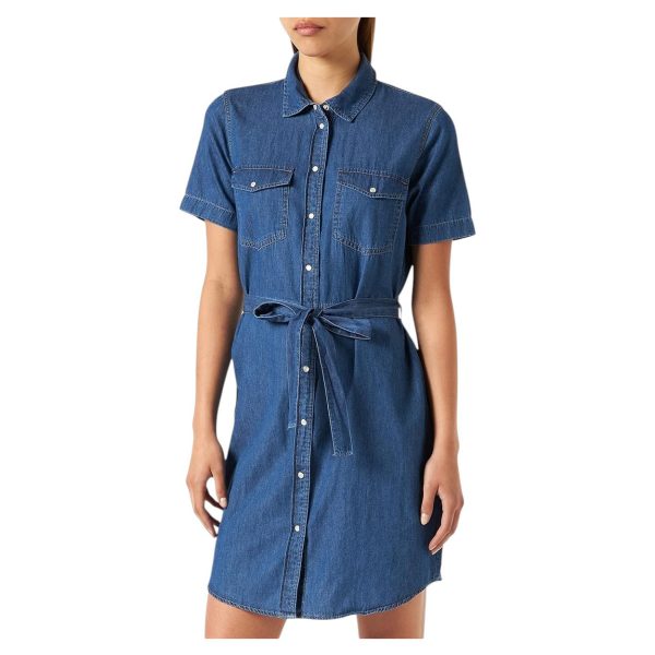 JDY - Vestito midi in denim leggero JDYBELLA S/S Shirt Dress WVN NOOS - immagine 4