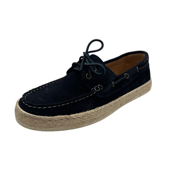 Invidia - Scarpe modello Barca in vitello scamosciato fondo gomma e corda