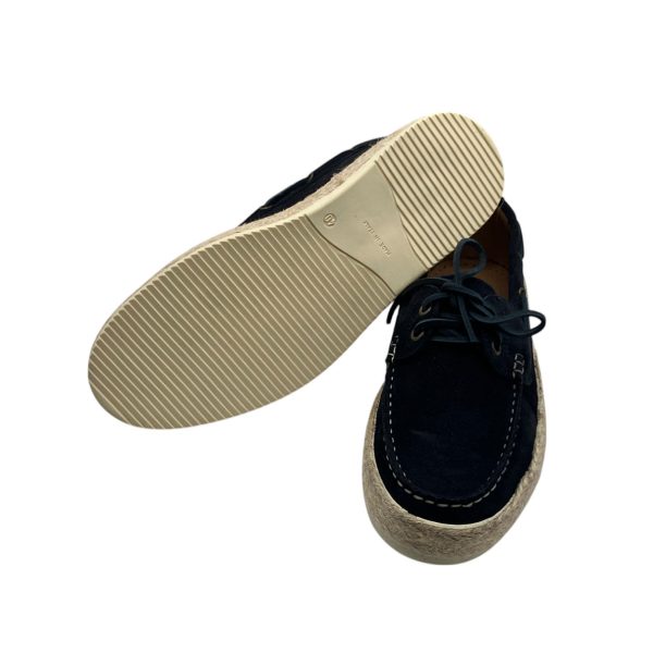 Invidia - Scarpe modello Barca in vitello scamosciato fondo gomma e corda - immagine 3