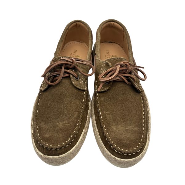 Invidia - Scarpe modello Barca in vitello scamosciato fondo gomma e corda - immagine 3