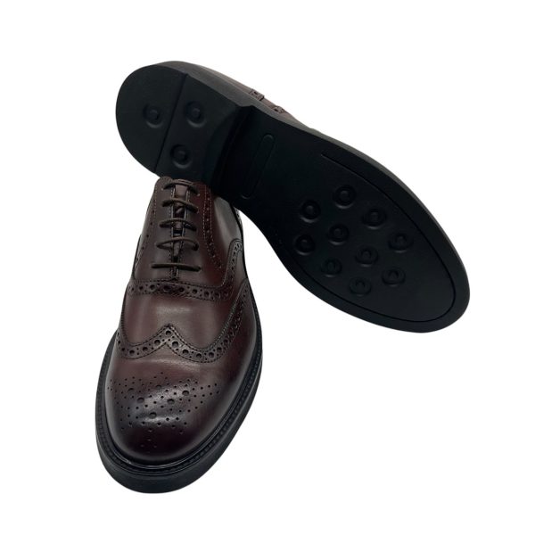 Franco Fedele - EU/44 - Scarpe stringate in pelle marrone - immagine 4