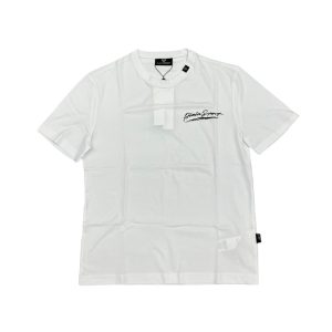 Plein Sport - S - T-shirt in cotone bianco con stampa nero