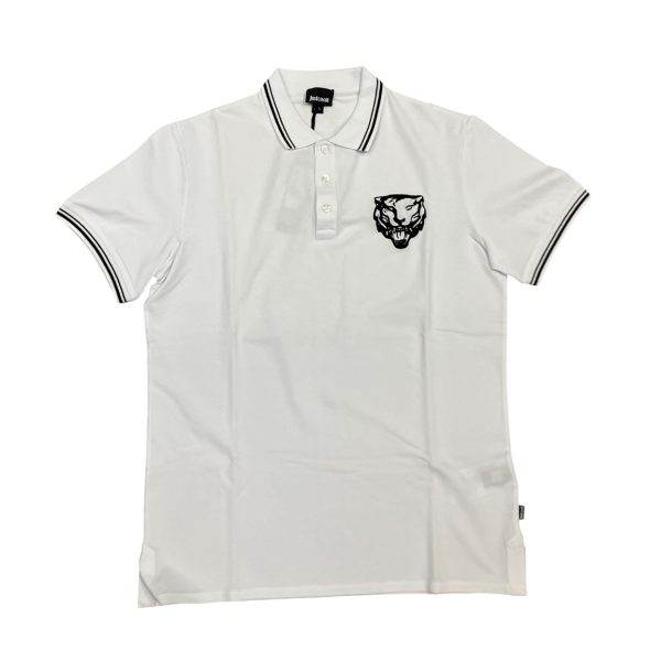Just Cavalli - L - Polo in cotone bianco S03GL0014