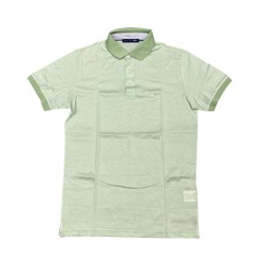 Vela Blu - Polo filo di Scozia colore verde acqua gambo