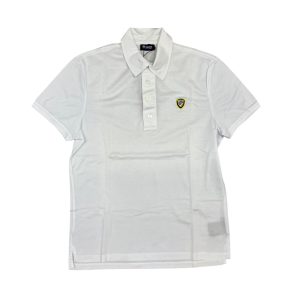 Blauer - S - Polo in cotone bianco ottico 15SBLUT02326