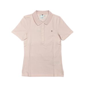 Tommy Hilfiger - Polo slim pique cotone Whimsy pink