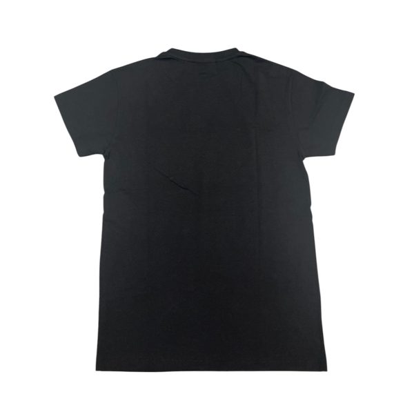 Emporio Armani - S - T-shirt in cotone nero stampa logo bianco PJ05Z - immagine 2