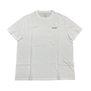 Armani Exchange - XL - T-shirt in cotone bianco ottico Z8H4Z