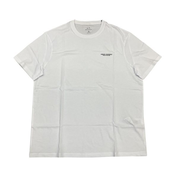 Armani Exchange - XL - T-shirt in cotone bianco ottico Z8H4Z