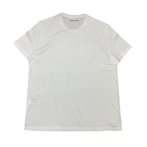 Armani Exchange - T-shirt in cotone bianco ottico con stampa Z8H4Z - immagine 2