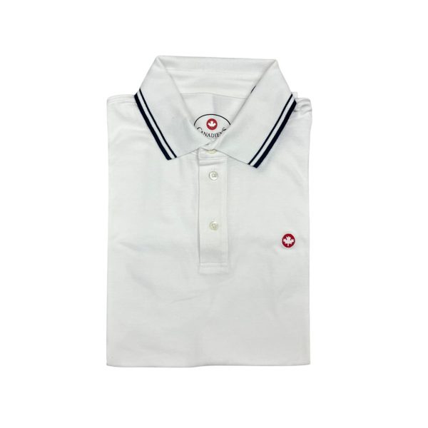 Canadiens - Polo uomo bianco ottico e rifiniture in nero IRVIN