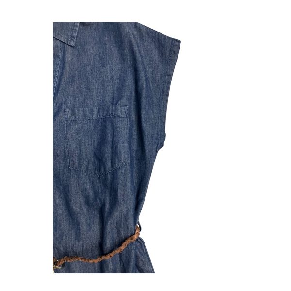 JDY - Vestito midi denim leggero blu JDYKAI S/L Belt Dress WVN - immagine 3