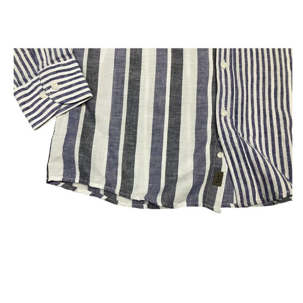 Marlboro Classics - Camicia indaco lino e cotone a righe MCK05/21282 - immagine 4