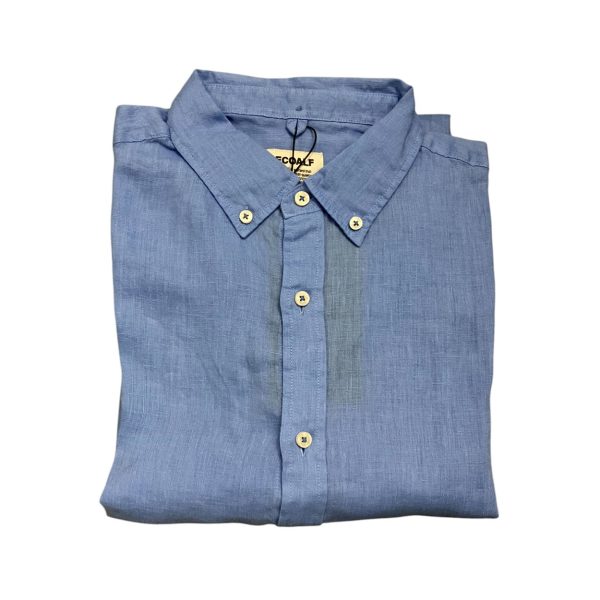Ecoalf - Camicia in lino french blue Malibualf GASRMALIB0725MS23