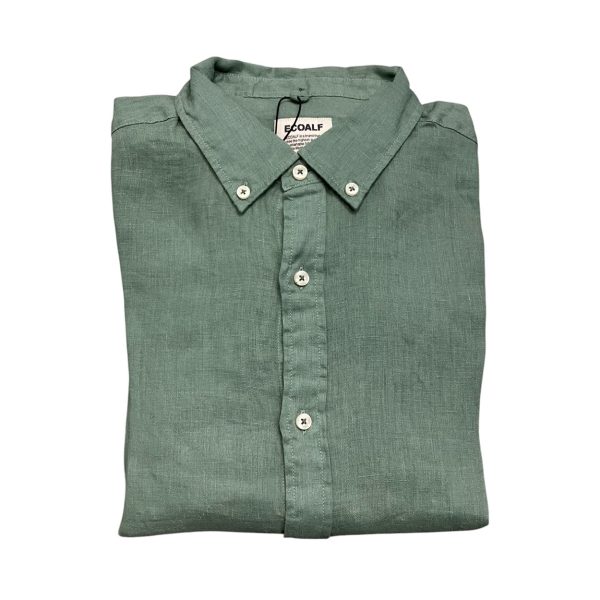 Ecoalf - Camicia in lino garden green Malibualf GASRMALIB0725MS23