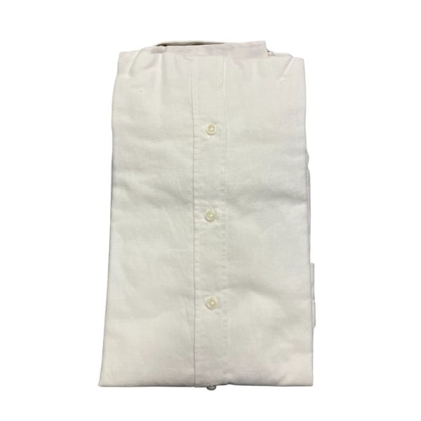 Marlboro Classics - Camicia bianco ottico lino e cotone tinta unita MCK05/21273 - immagine 3