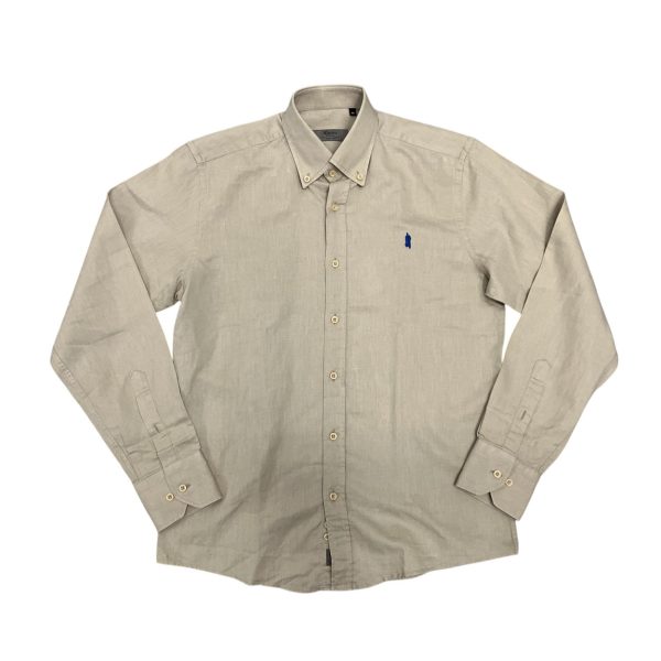 Marlboro Classics - Camicia sabbia lino e cotone tinta unita MCK05/21273