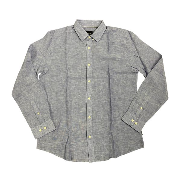 Only & Sons - Camicia in lino e cotone colore glicine