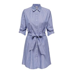 JDY - Vestito camicia a righe bianco blu JDYHALL 3/4 Shirt Dress WVN